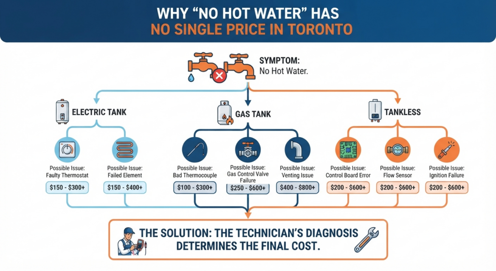 Why 'No Hot Water' Has No Single Price in Toronto